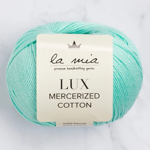 La Mia Lux Mercerized Cotton Su Yeşili El Örgü İpi - 137 - 33750 ürün görseli