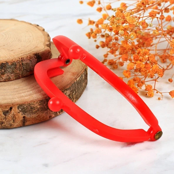 Loren Plastik Cüzdan Klipsi-Kırmızı - Resim 3