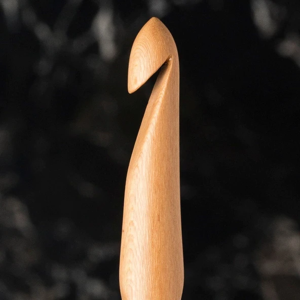 La Mia Whitewood 7 mm 15.5 cm Ahşap Yün Tığ - Resim 2