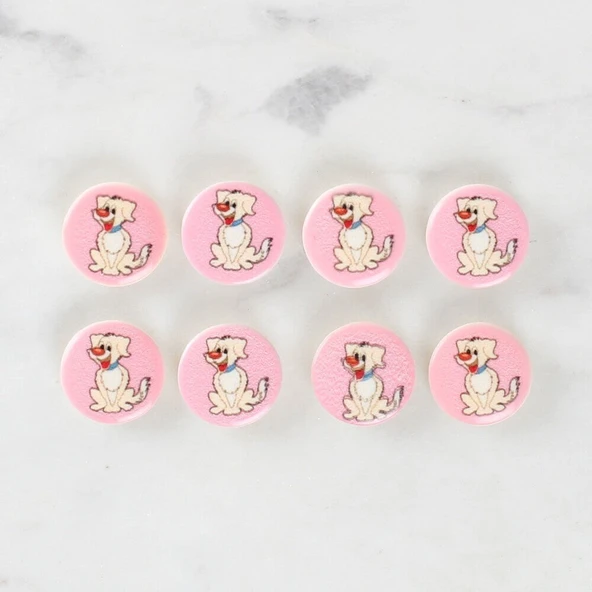 Loren Crafts 8'li Köpek Düğme - 1032 - Resim 2