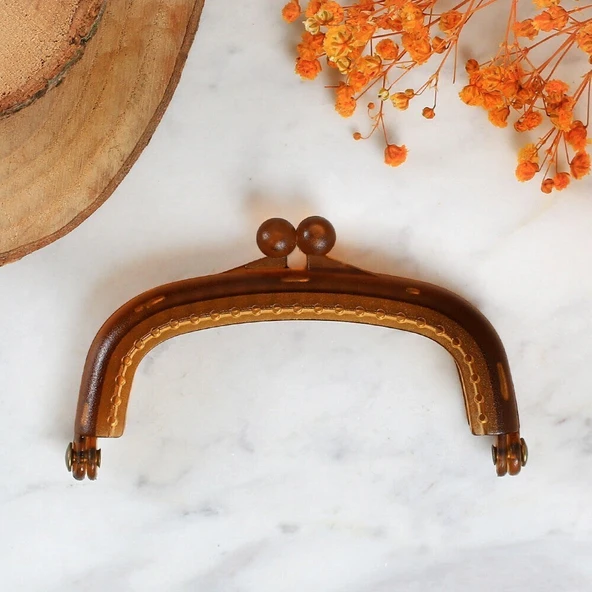 Loren Plastik Cüzdan Klipsi-Kahverengi ürün görseli