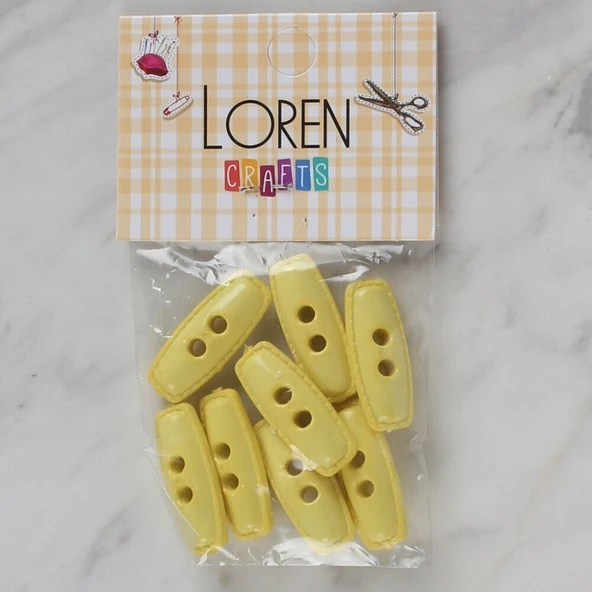 Loren Crafts sarı 8 li çoban düğmesi - 77 ürün görseli