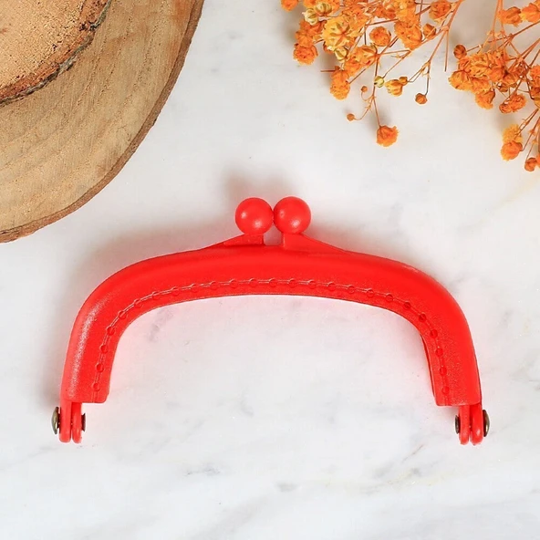 Loren Plastik Cüzdan Klipsi-Kırmızı ürün görseli