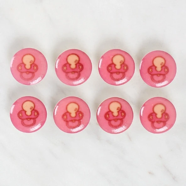 Loren Crafts 8'li Emzik Düğme - 1008 - Resim 2