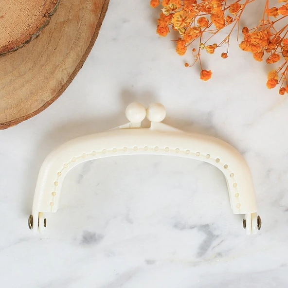 Loren Plastik Cüzdan Klipsi-Beyaz ürün görseli