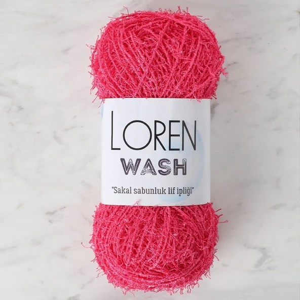 Loren Wash Fuşya El Örgü İpi - R100 - 34024 ürün görseli