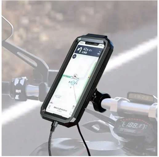 Knmaster TT-900WU titreşim önleyicili usb motosiklet telefon tutacağı ürün görseli