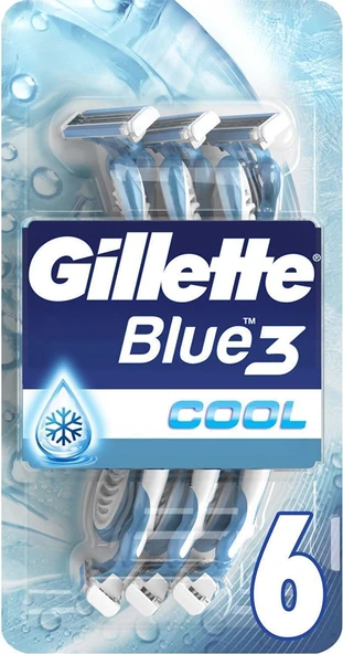 Gillette Blue3 Plus Cool Kullan At Tıraş Bıçağı 6'lı ürün görseli