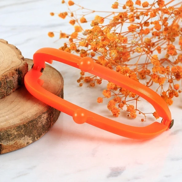 Loren Plastik Cüzdan Klipsi-Turuncu - Resim 3