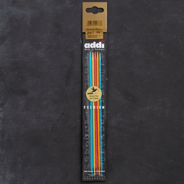 Addi Colibri 3,75mm 20cm Renkli Çorap Şişi - 204-7 ürün görseli