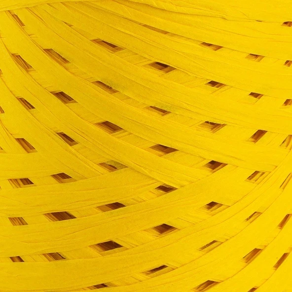 Loren Natural Raffia 90 gr Sarı Kağıt İp - 9 - Resim 2