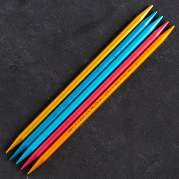 Addi Colibri 8mm 23cm Renkli Çorap Şişi - 204-7 - Resim 2