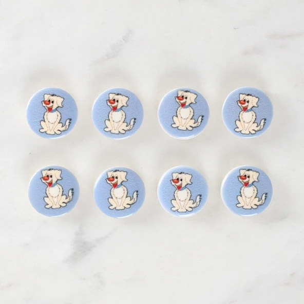 Loren Crafts 8'li Köpek Düğme - 1243 - Resim 2