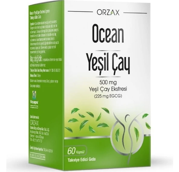 Ocean Green Tea Yeşil Çay Takviye Edici Gıda 60 Kapsül 3 ADET ürün görseli