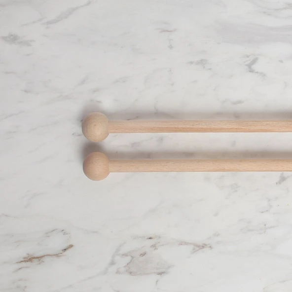Loren 25 cm 1 Çift Ahşap Çubuk Başlıklı - Resim 2