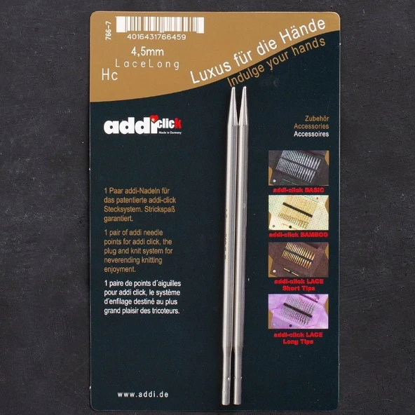 Addi Click Lace 4,5mm Değiştirilebilir Uzun Uçlu D ürün görseli
