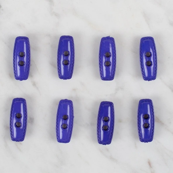 Loren Crafts saks mavi 8 li çoban düğmesi - 88 - Resim 2