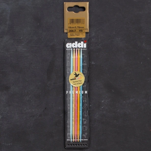 Addi Colibri 3,75mm 15cm Renkli Çorap Şişi - 204-7 ürün görseli