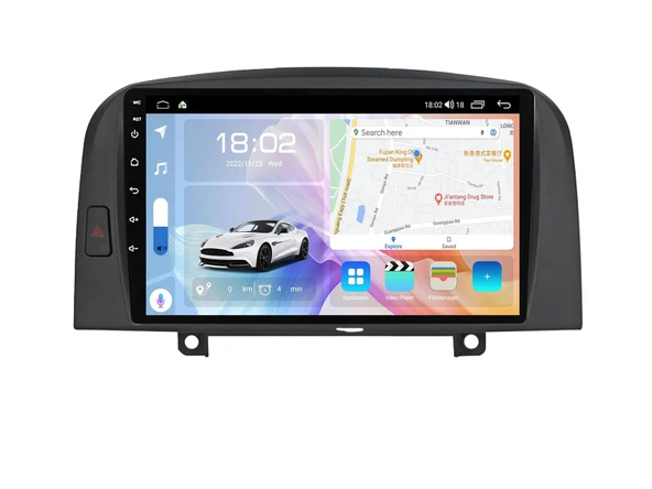 Navismart Multimedya - 4 Çekirdek İşlemci, 4GB RAM, 64GB HAFIZA Hyundai Sonata (2006-2009) ile uyumlu ürün görseli