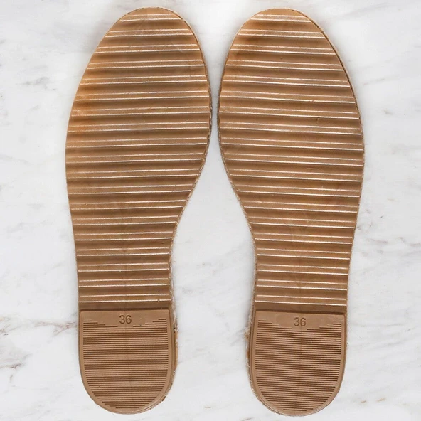 Loren Hasır Espadril / Ayakkabı Tabanı 36 Numara K - Resim 2