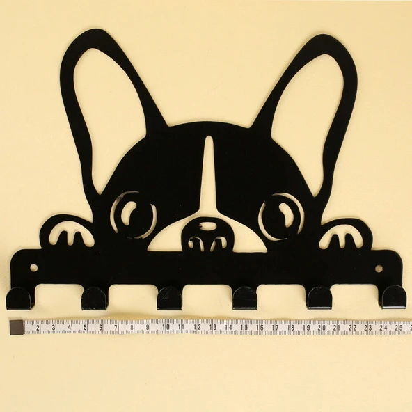 Loren Home Siyah Metal Köpek Anahtarlık - Resim 2