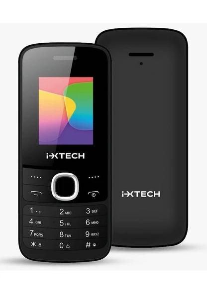 Ixtech IX-030 32 GB Çift Sim Kartlı Dijital Kamerasız Siyah Tuşlu Cep Telefonu (KVK Garantili)
