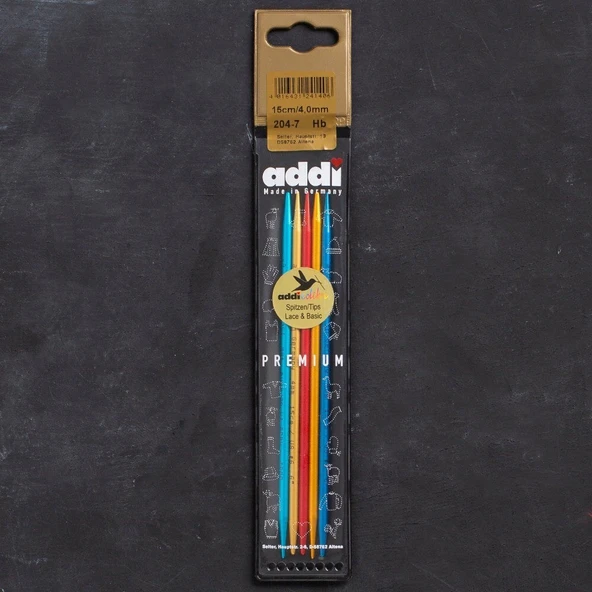 Addi Colibri 4mm 15cm Renkli Çorap Şişi - 204-7 ürün görseli