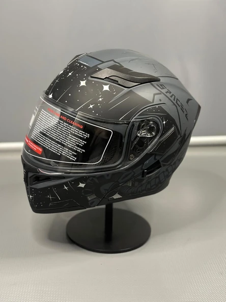 Jk-902 Güneş Vizörlü Çene Açılır Kask H2 GREY - 2