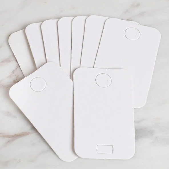 Loren 25'li Beyaz Takı Bileklik Kartı - Resim 3