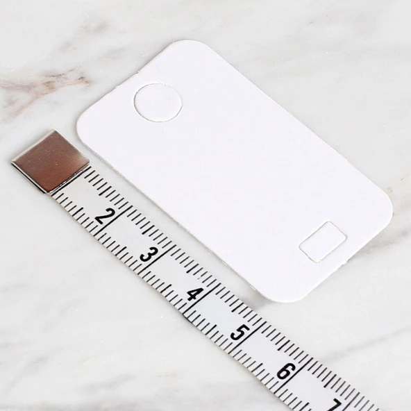 Loren 25'li Beyaz Takı Bileklik Kartı - Resim 2