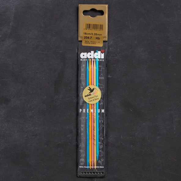 Addi Colibri 3,25mm 15cm Renkli Çorap Şişi - 204-7 ürün görseli