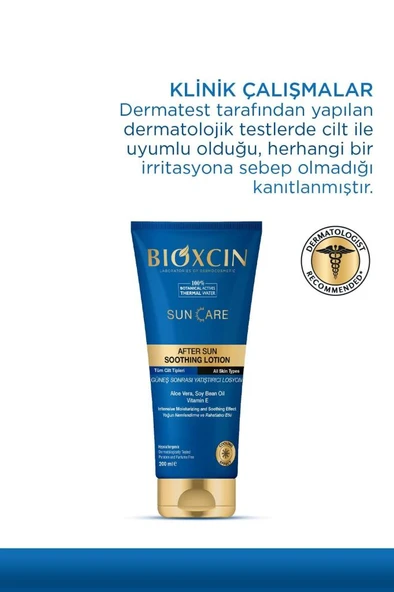 Bioxcin Sun Care Güneş Sonrası Krem 200 Ml - Yatıştırıcı Nemlendirici Koruyucu Aloe Vera Soya Yağı Vitamin E - Resim 4