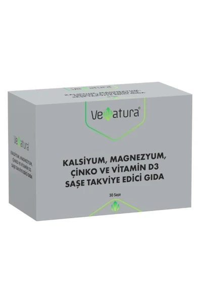 Venatura Kalsiyum, Magnezyum, Çinko Ve Vitamin D3 30 Saşe ürün görseli