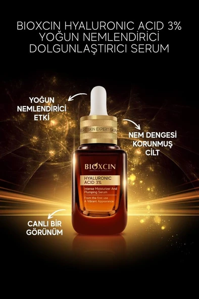 Bioxcin Hyaluronic Acid Yoğun Nemlendirici Dolgunlaştırıcı Serum - Hyaluronic Acid %3 Panthenol %5 Lipozomal - 4