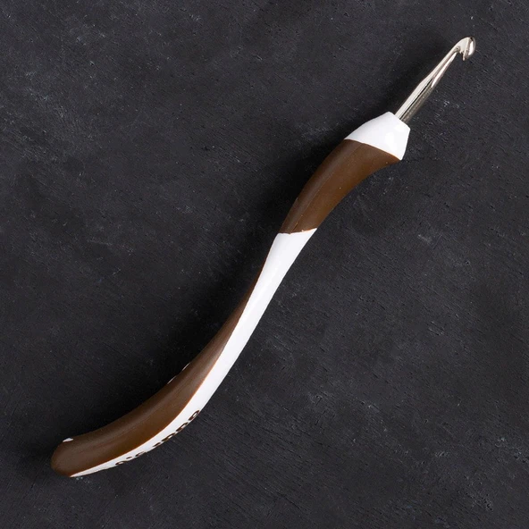 Addi Swing 5mm 16cm Kahverengi Ergonomik Yün Tığ - - Resim 2