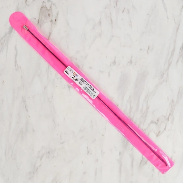 Loren Crafts 2,5 mm 35 cm Mor Renkli Metal Gagalı - Resim 2