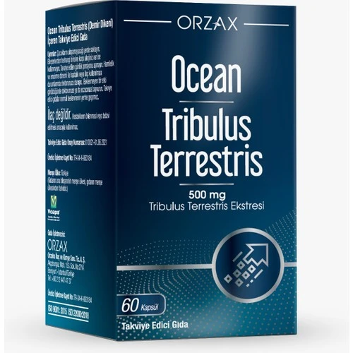 Orzax Ocean Tribulus Terrestris 500 Mg 60 Kapsül ürün görseli