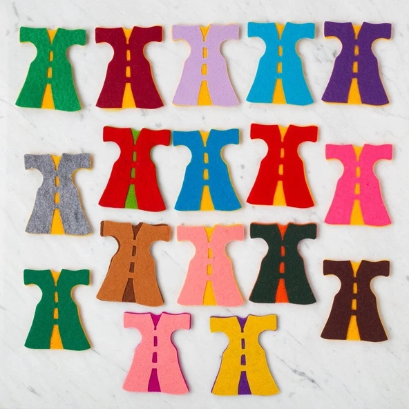 Loren 10 Paket Kaftan Figürlü Keçe Set ürün görseli