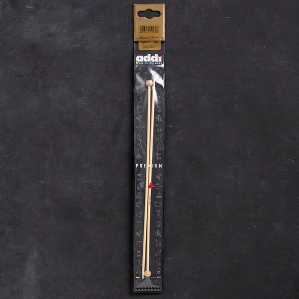 Addi Premium 3mm 25cm Bambu Örgü Şişi - 5007025-03 ürün görseli