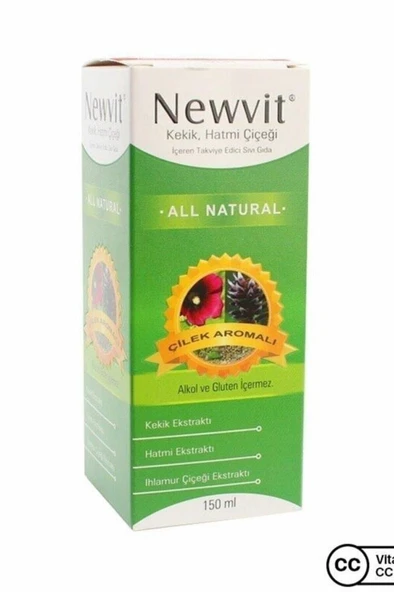 Newvit Kekik Hatmi Şurup 150 ml Çilek Aromalı - 3