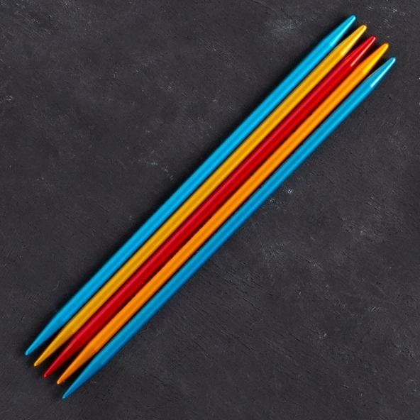 Addi Colibri 4,5mm 15cm Renkli Çorap Şişi - 204-7 - Resim 2