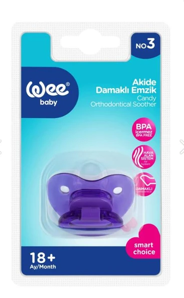 Wee Baby Akide Damaklı No 3 Emzik 18+ Ay - 1