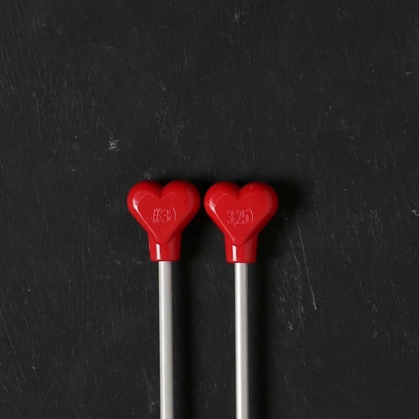 ADDI KALPLİ 3.25MM 40CM KLASİK ALÜMİNYUM ÖRGÜ ŞİŞİ - Resim 3