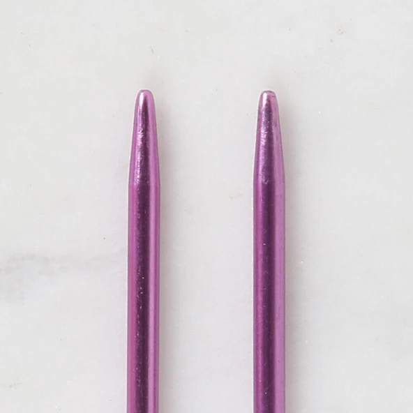 Loren Cratfs 2,5 mm 35 cm Mor Metal Örgü Şişi - LR - Resim 3