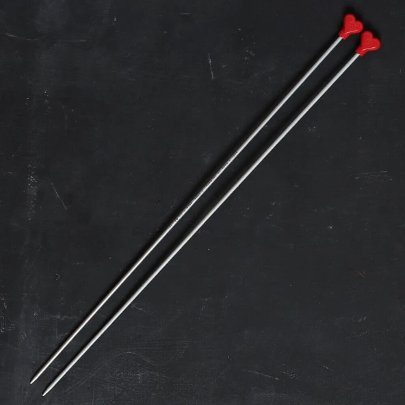 ADDI KALPLİ 3.25MM 40CM KLASİK ALÜMİNYUM ÖRGÜ ŞİŞİ - Resim 2