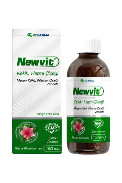 Newvit Kekik Hatmi Şurup 150 ml Çilek Aromalı