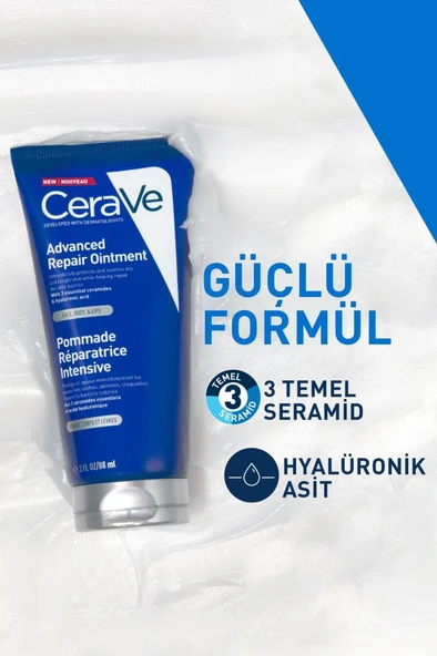 CeraVe Gelişmiş Onarıcı Bakım Kremi 50ml - Resim 3