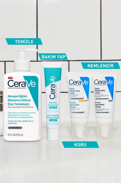 Cerave Akneye Eğilim Gösteren Ciltler İçin Yüz Bakım Jeli 40 ML - 5