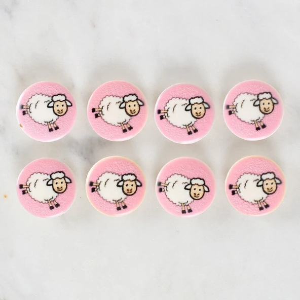 Loren Crafts 8'li Koyun Düğme - 1169 - Resim 2