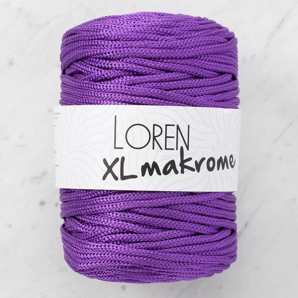 Loren XL Makrome Mor El Örgü İpi - R050 - 33717 ürün görseli